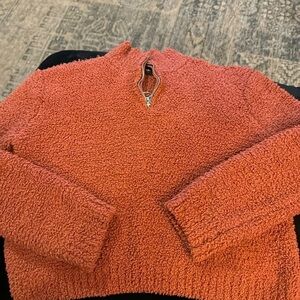 Kendall & Kylie Orange Fleece Sweatshirt